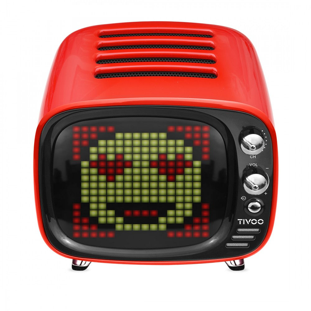 Divoom Tivoo Smart Pixel Art LED Bluetooth Speaker Clock Alarm for Android iOS-R