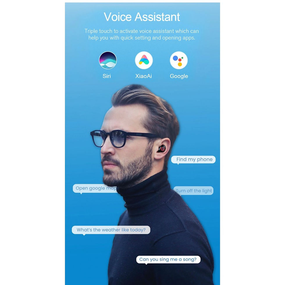 Thumbnail: Mini Wireless Smart Touch Bluetooth 5.0 In-ear Earphone Earbuds Noise Cancelling