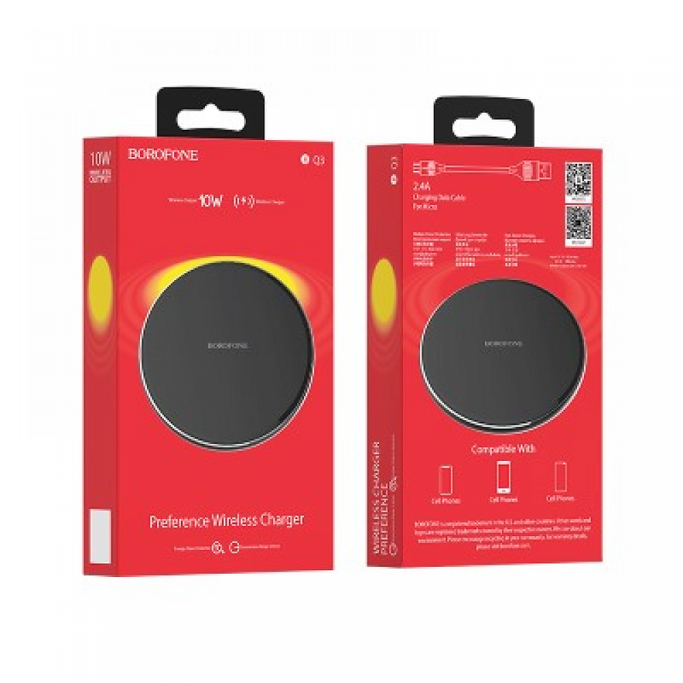 Thumbnail: QI Protocol Standard Round Wireless Charger (Black)