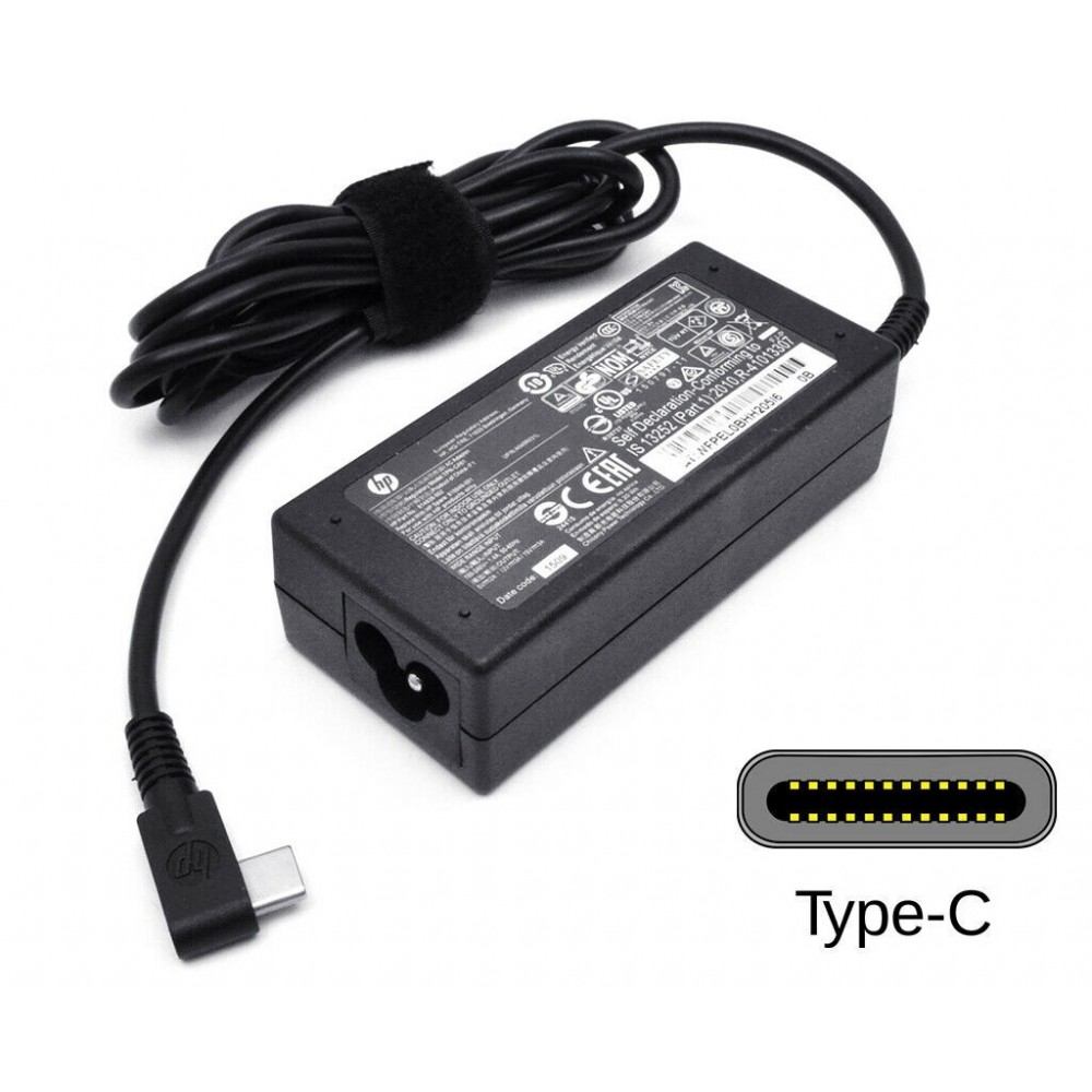 Original 45W Type C USB C HP Chromebook x360 11 G6 EE Elite x2 x3 Adapter