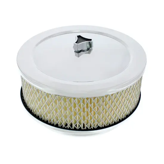 CHROME AIR CLEANER KIT 6 3/8 DIAMETER WITH MOUNTING STUD
