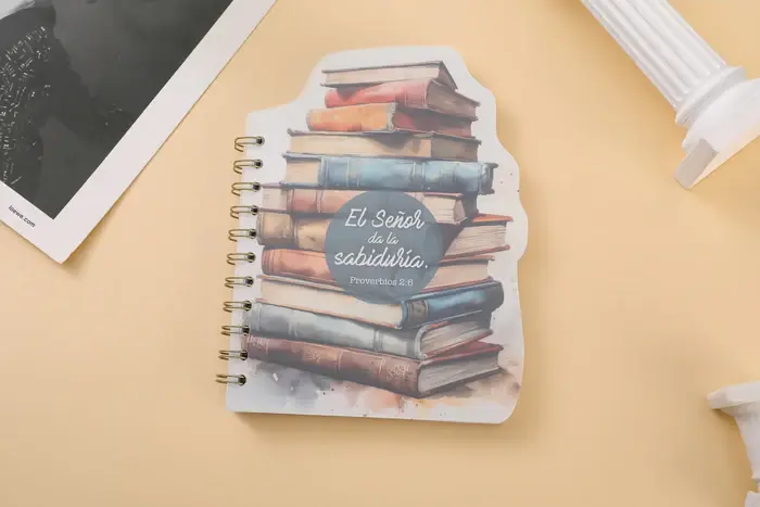 Libreta troquelada Biblioteca