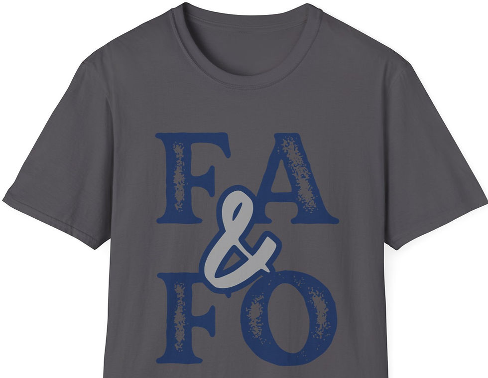 Thumbnail: FA & FO - statement tee blue/gray