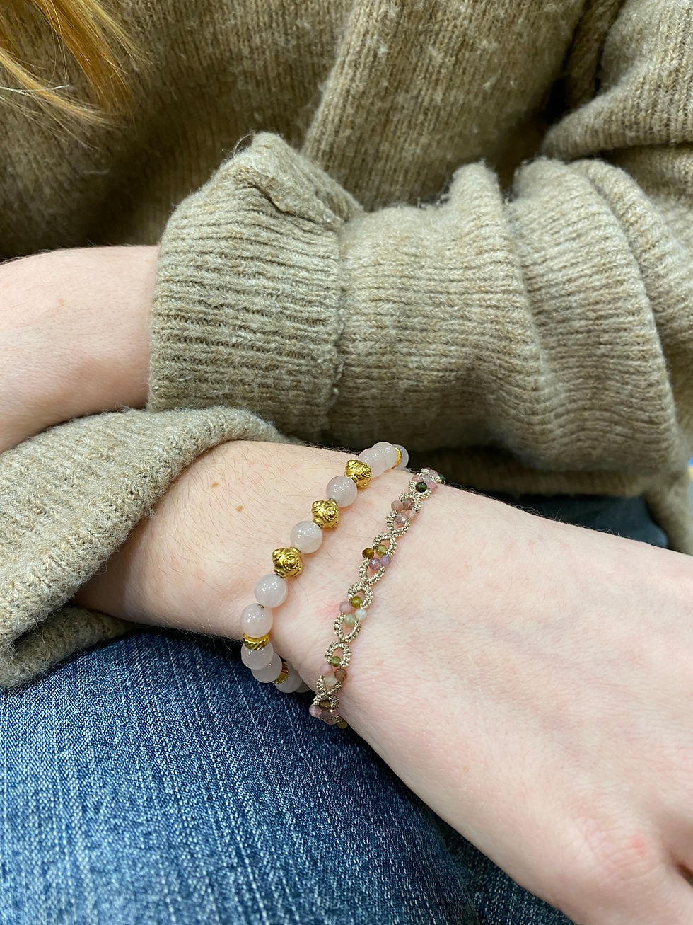 Miniature : bracelet unique en tecnique frivolité du Brésil