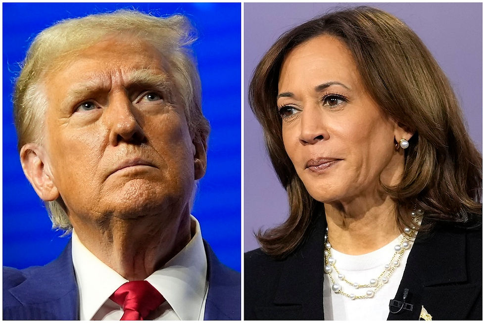 Donald Trump and Kamala Harris