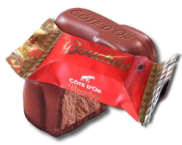 Thumbnail: Bouchée 8 x 24g Milk  Box - Côte d'Or Belgian Chocolates 200g