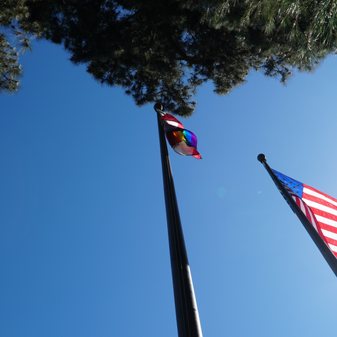 Pomona Pride flag raised at City Hall