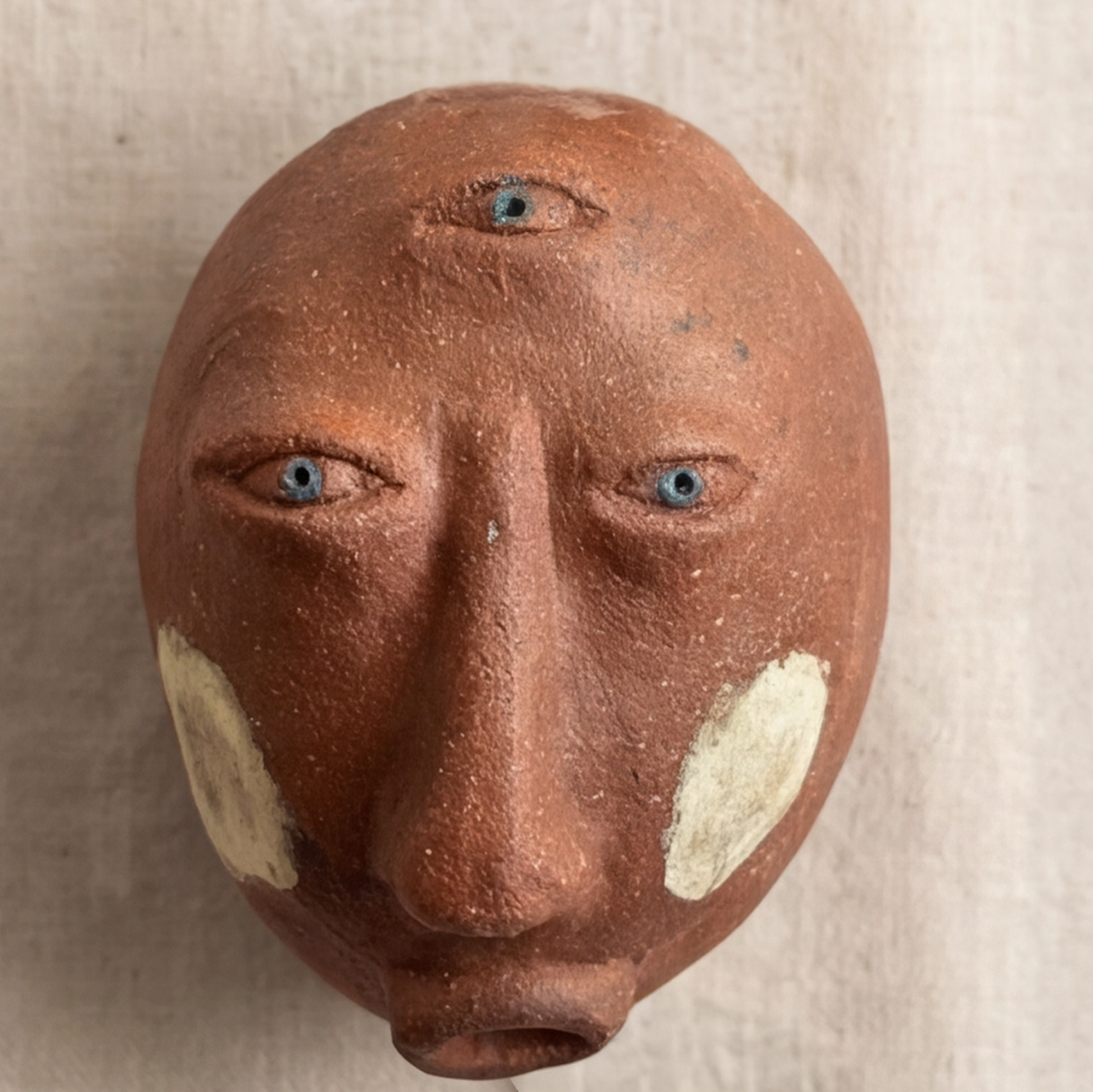 Large Rattle, Red clay