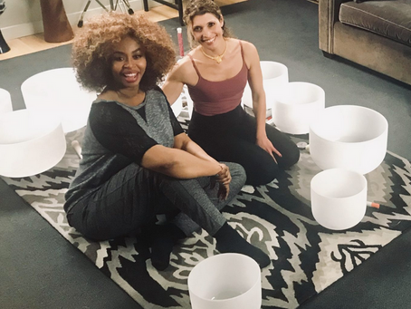 Geeta Gives Glozell a Sound Bath