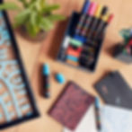 Miniatura: Posca Juego De Marcadores Pintura Acrílica X 8 Punta Media