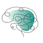 Illutrasjon av hjerne fra Kaja Ness Johanssen, forfatter av boken "Fra uro til ro"