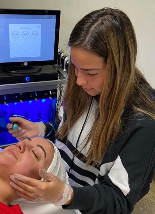 Rockwall ISD Student Hannah Gonzales Practicing her vocation