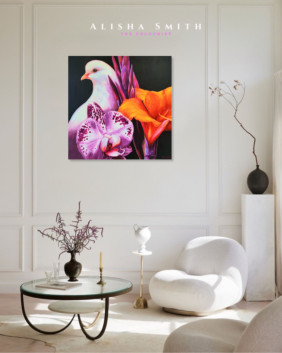 Thumbnail: 'Purple Paradise' 30" x 30" Original Painting
