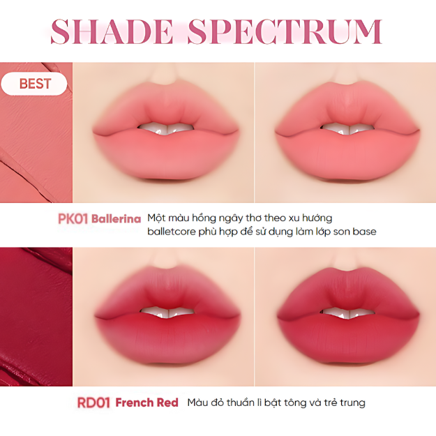 Hình thu nhỏ: BANILA SHEER VELVET MATTE TINT