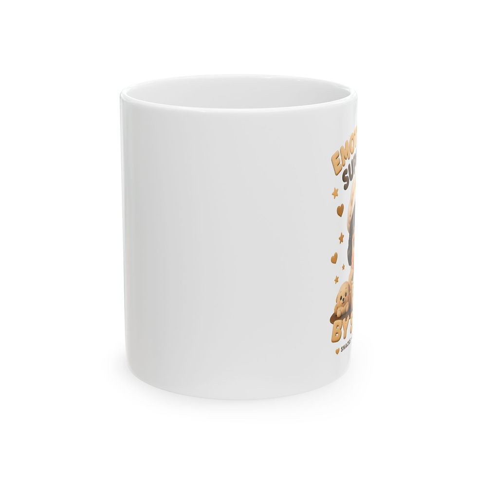 Thumbnail: Cute Foodie Coffee Mug – Emotionally Supported By Snacks Gift (11oz/15oz)