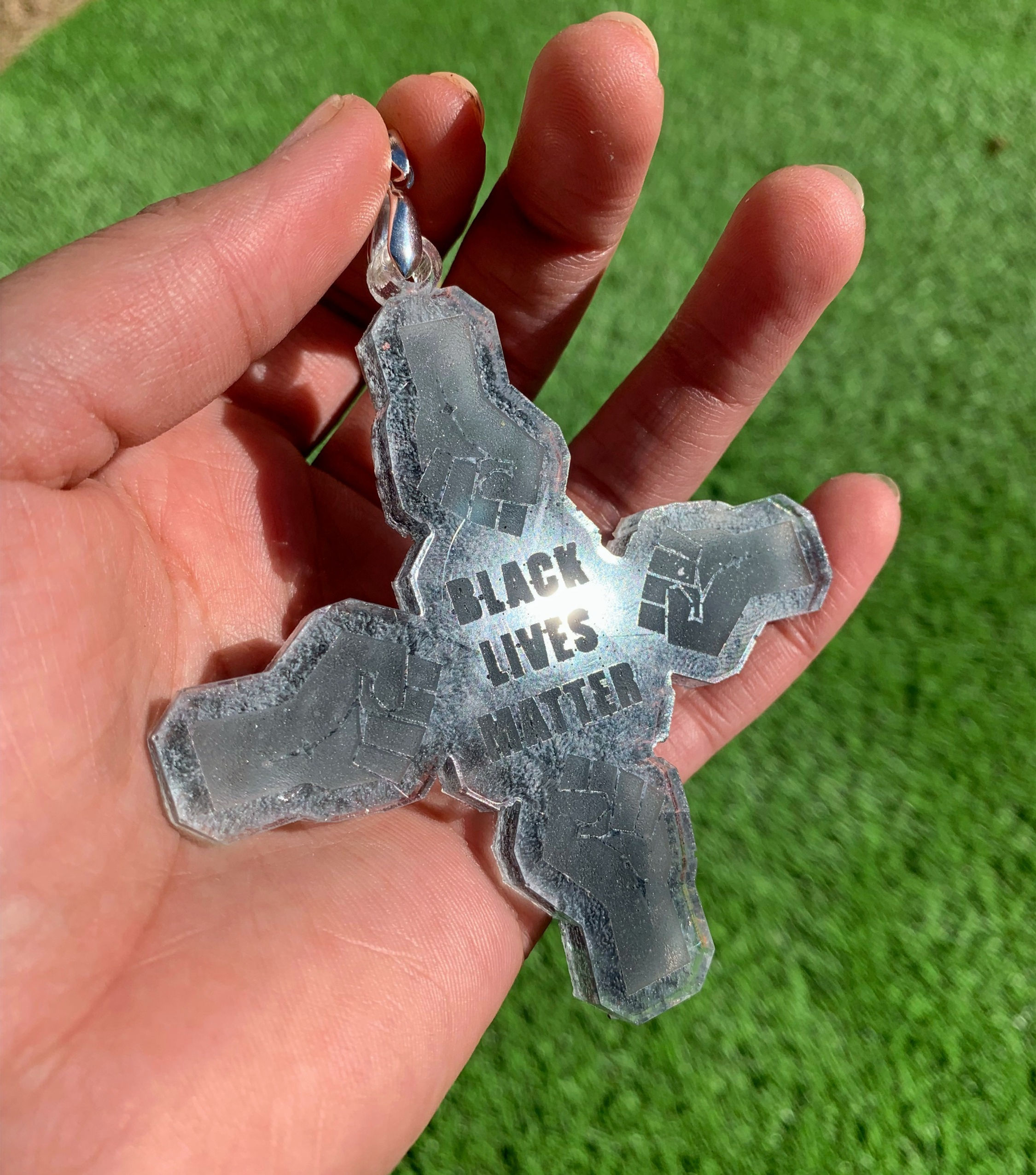 " BLM " Grey & Silver