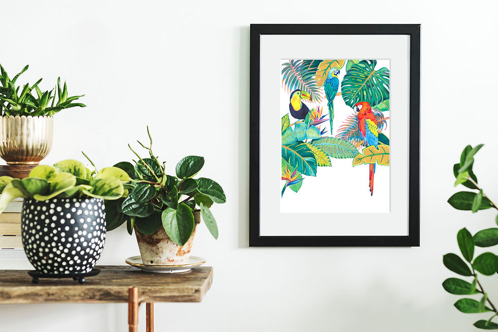 Thumbnail: Tropical Parrots A4