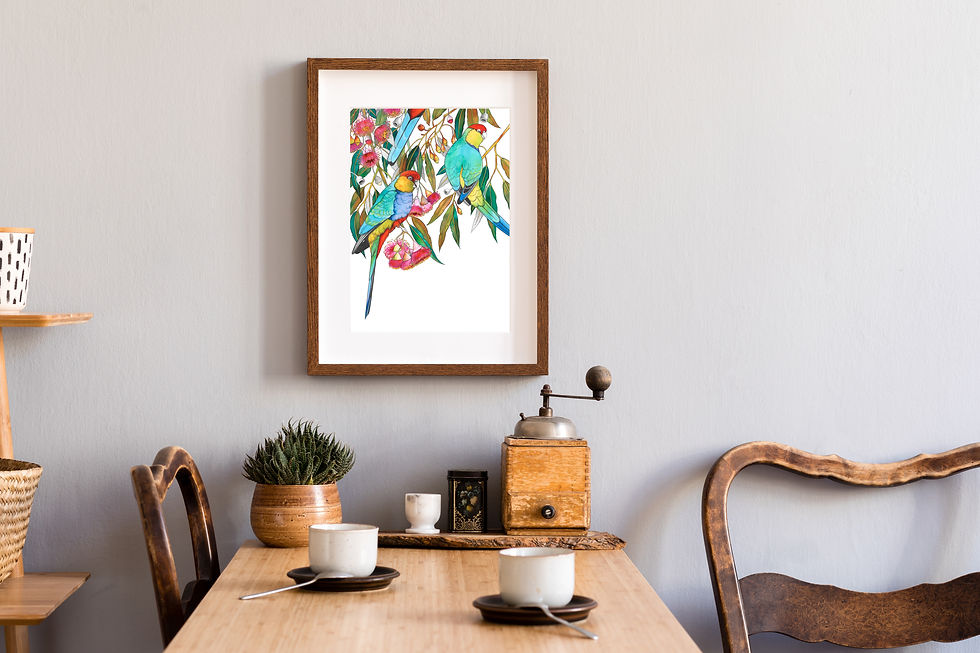 Thumbnail: Red-capped Parrots A4