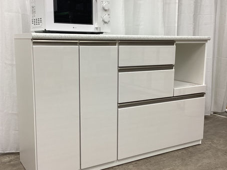 ニトリ　アルミナ２　１４０CT　WH　キッチンカウンター