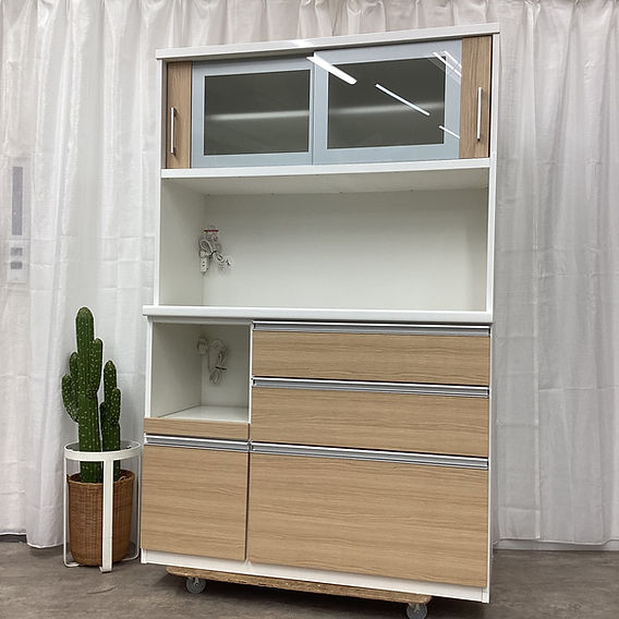 松田家具 ミーテ120/NA オープンキッチンボード