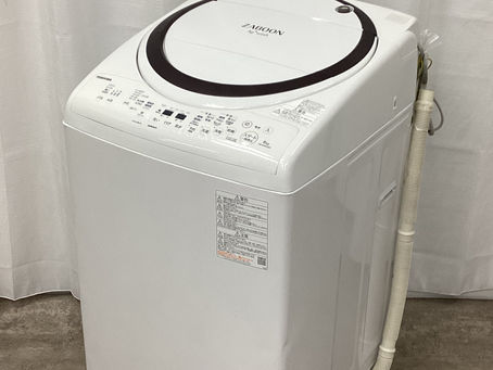TOSHIBA 8.0K洗濯乾燥機　2023年製造　乾燥4.5K 白