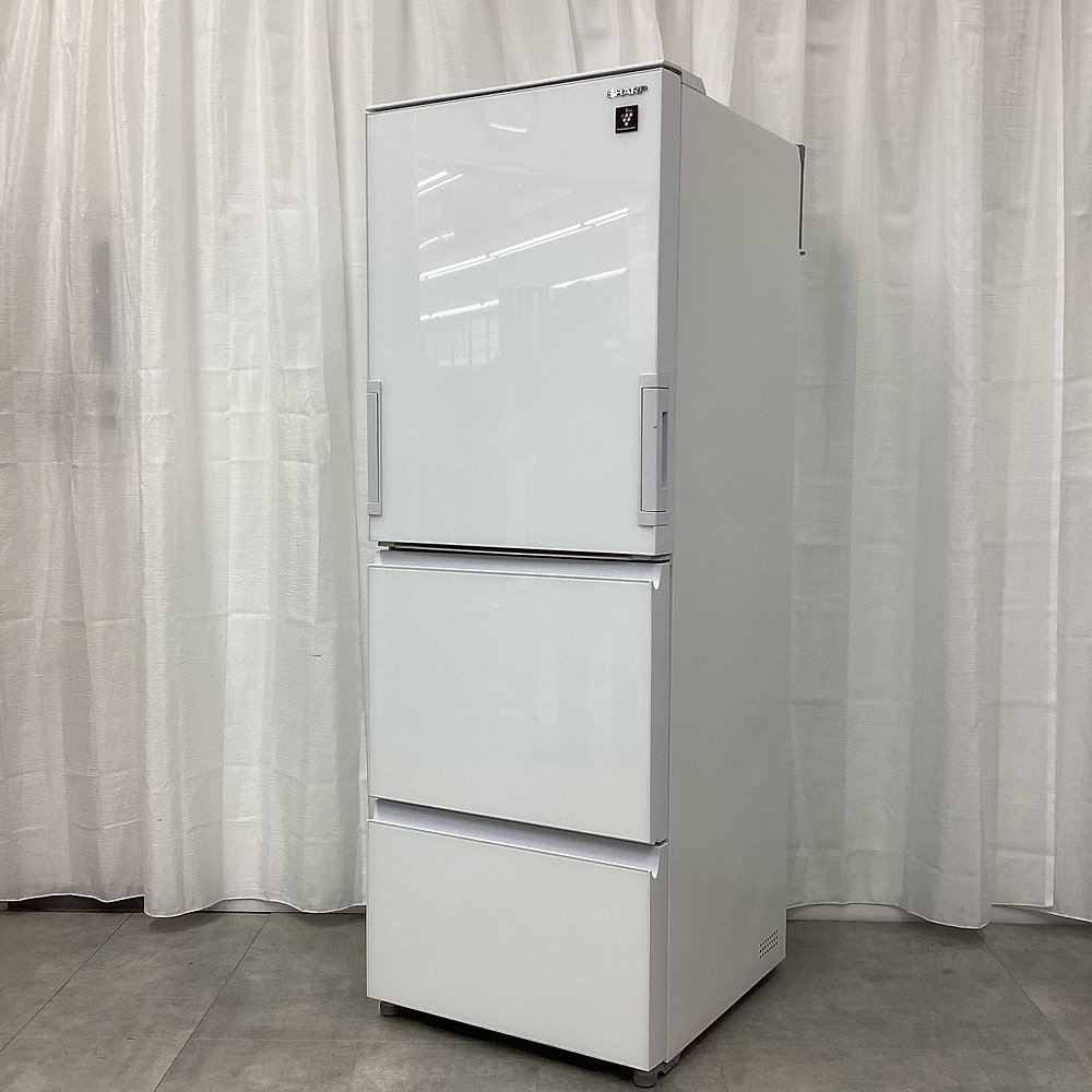 ＳＨＡＲＰ 左右どっちもドア ガラストップドア ３ドア冷凍冷蔵庫 ＳＪ－Ｇ３５Ｅ２－Ｗ