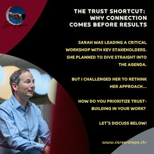 Sarah was leading a critical workshop with key stakeholders.