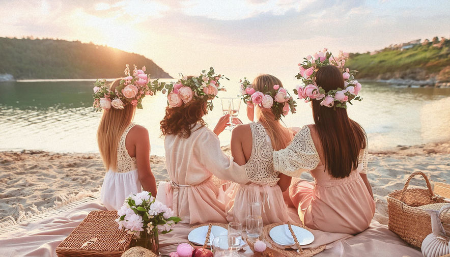 Bridal shower featuring elegant picnic decor in Oahu