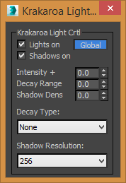 Krakatoa light control 3ds max scripted tool