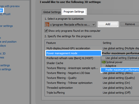 Nvidia driver optimization for best performance