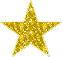 gold glitter star