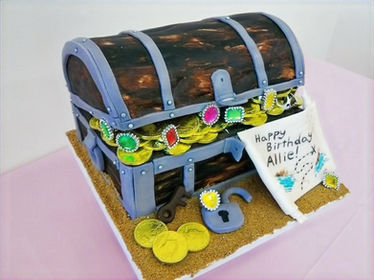 Treasure chest cake custom birthday