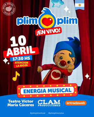 Plim Plim llega a La Rioja con un show lleno de energía y diversión para toda la familia