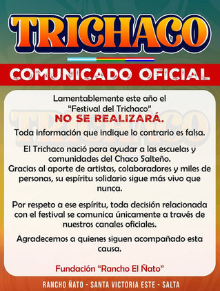 Oficializaron la no realización del TriChaco