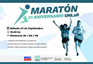 Se realiza la Maratón 51° Aniversario UNLaR