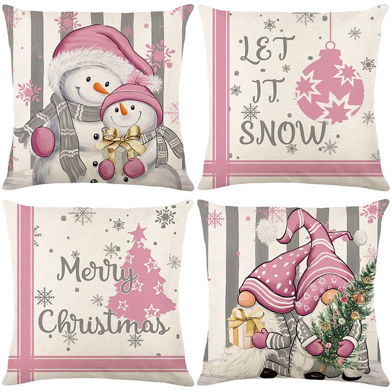 Thumbnail: Pink Christmas Tree Cushion
