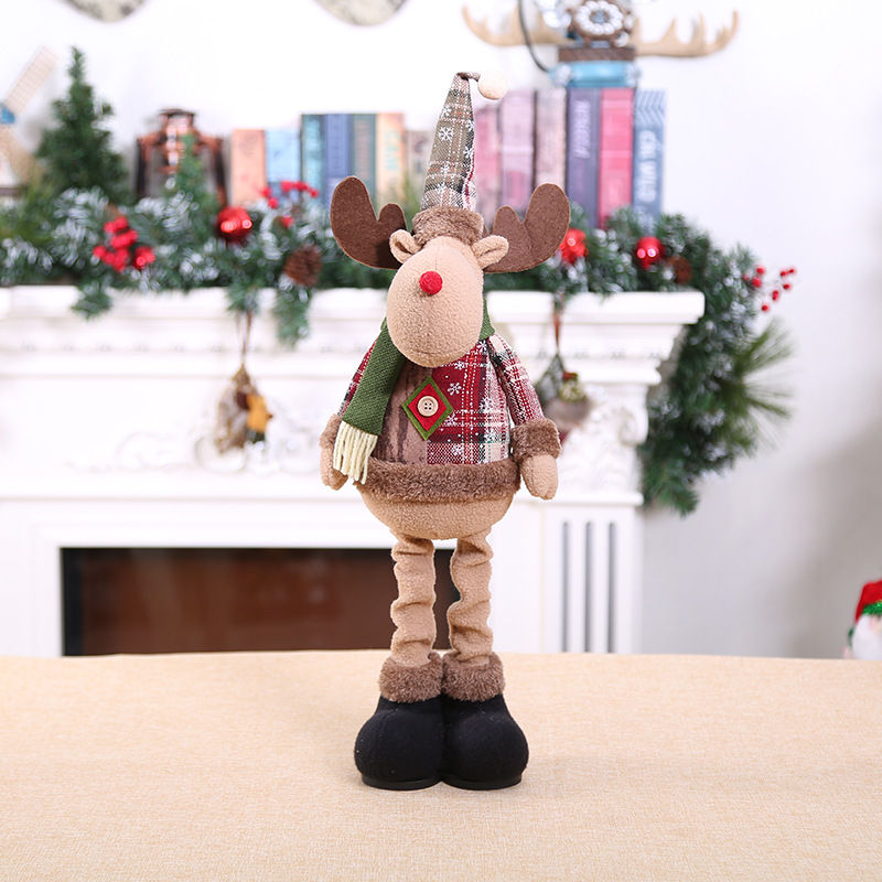Thumbnail: Plaid Christmas Reindeer Telescopic Figurine