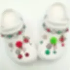 Christmas Shoe Charm Set - Red Bells