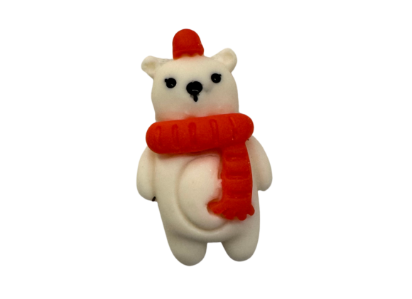 Thumbnail: Shoe Charms - Christmas Animals - Polar Bear