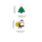 Thumbnail: Christmas Shoe Charms Size