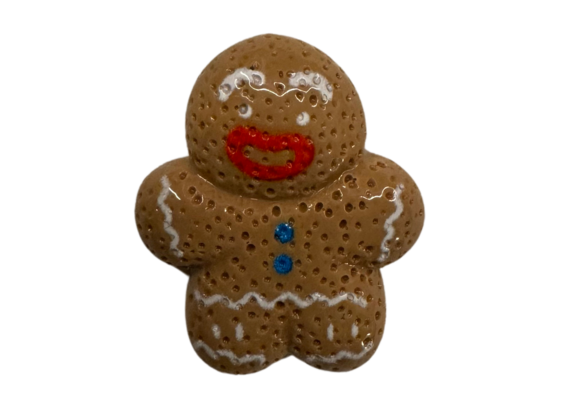 Thumbnail: Christmas Shoe Charms - Gingerbread Men