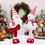 Thumbnail: Red & White Christmas Snowman Telescopic Figurine