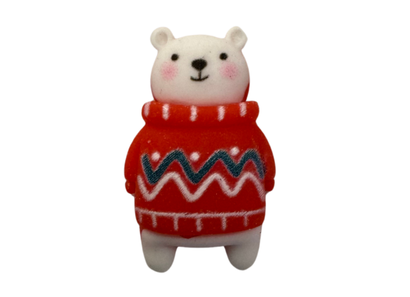 Thumbnail: Shoe Charms - Christmas Animals - Polar Bear