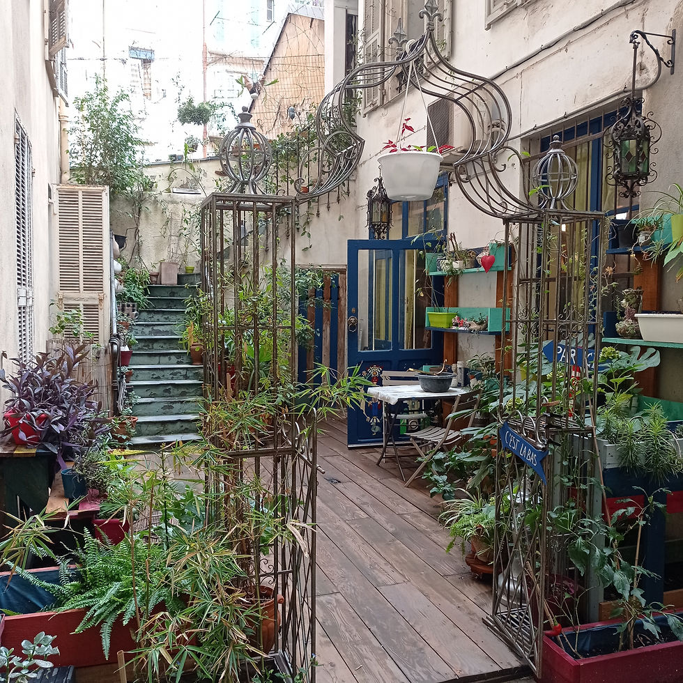 la terrasse de l'atelier