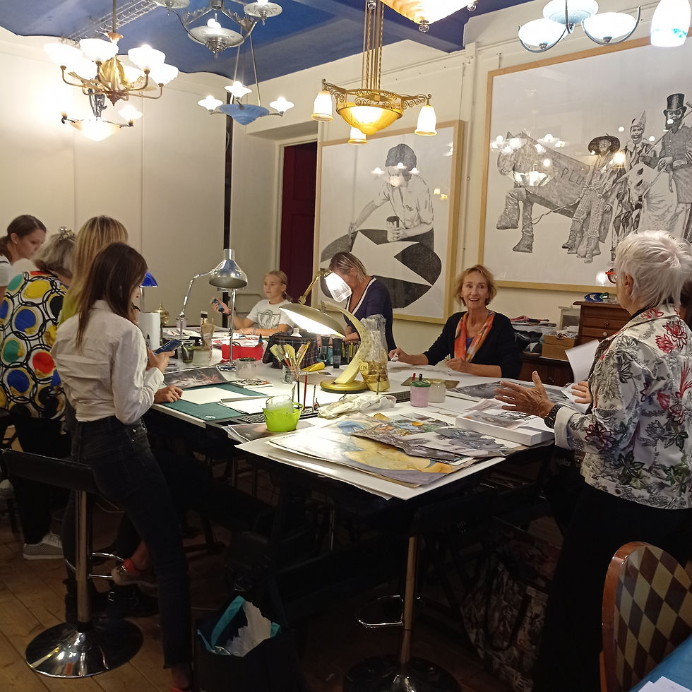 scène d'atelier