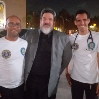 Equipe de APH com o Artista