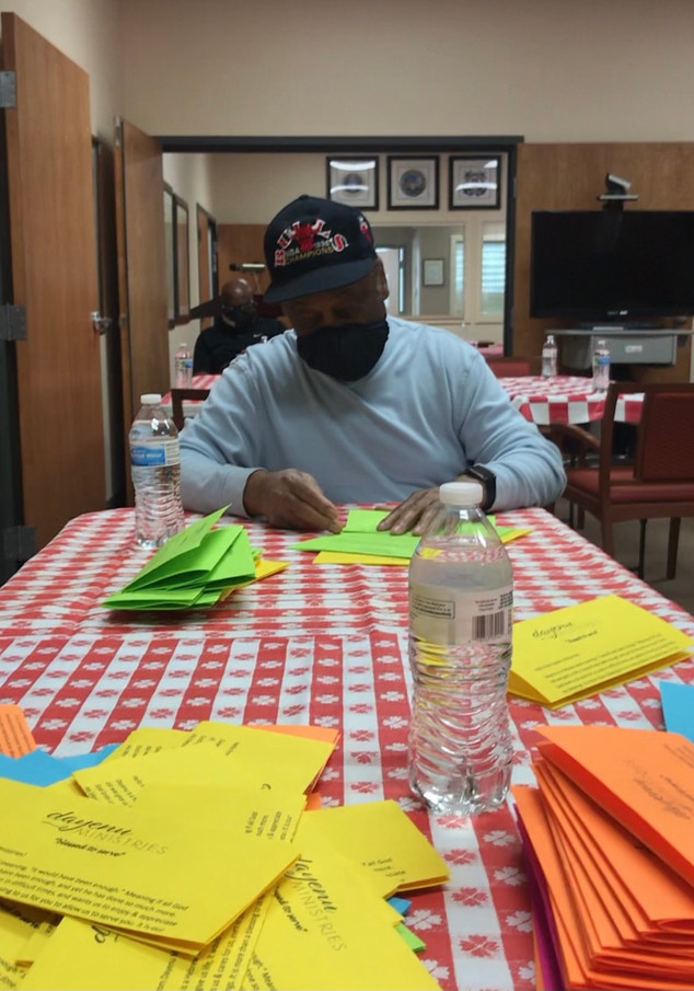 Precision folding by Dr. Carl Cheeks (Darryl's dad, and proud US Navy Veteran).