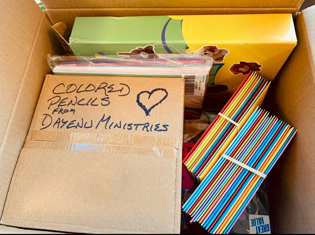 Box of love for kids in the hospital.