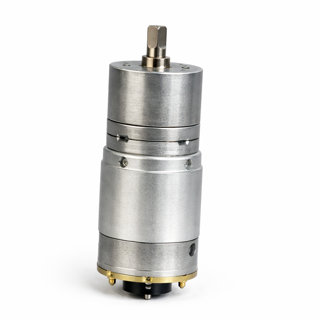 JGA25-370B-12V-108RPM BLDC Geared Motor with Encoder