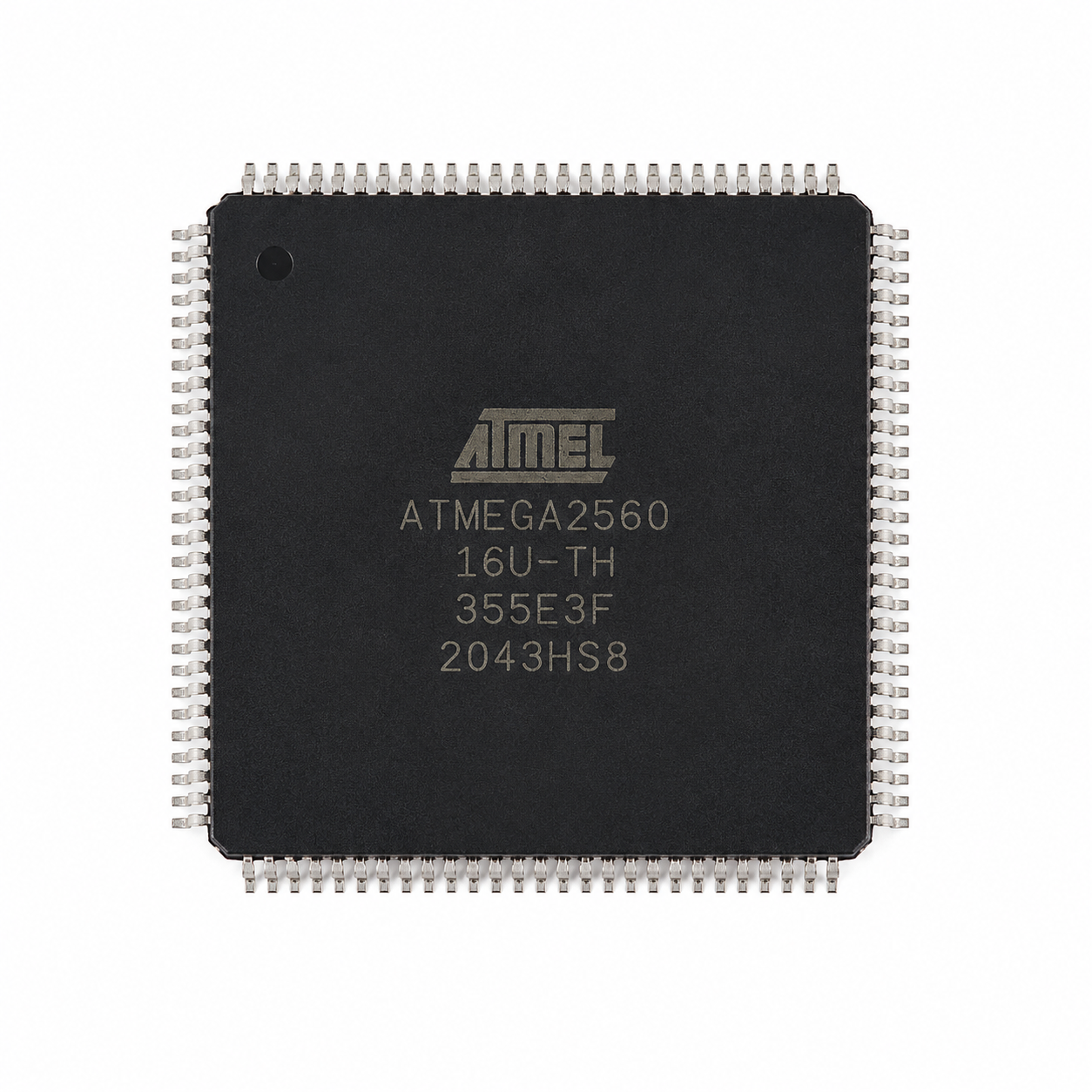 ATMEGA2560-16U-TH AVR 8-Bit Microcontroller IC in TQFP-100 Surface Mount Package